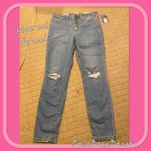 Universal Thread High Rise Skinny Jeans with Button Fly size 10 regular nwt